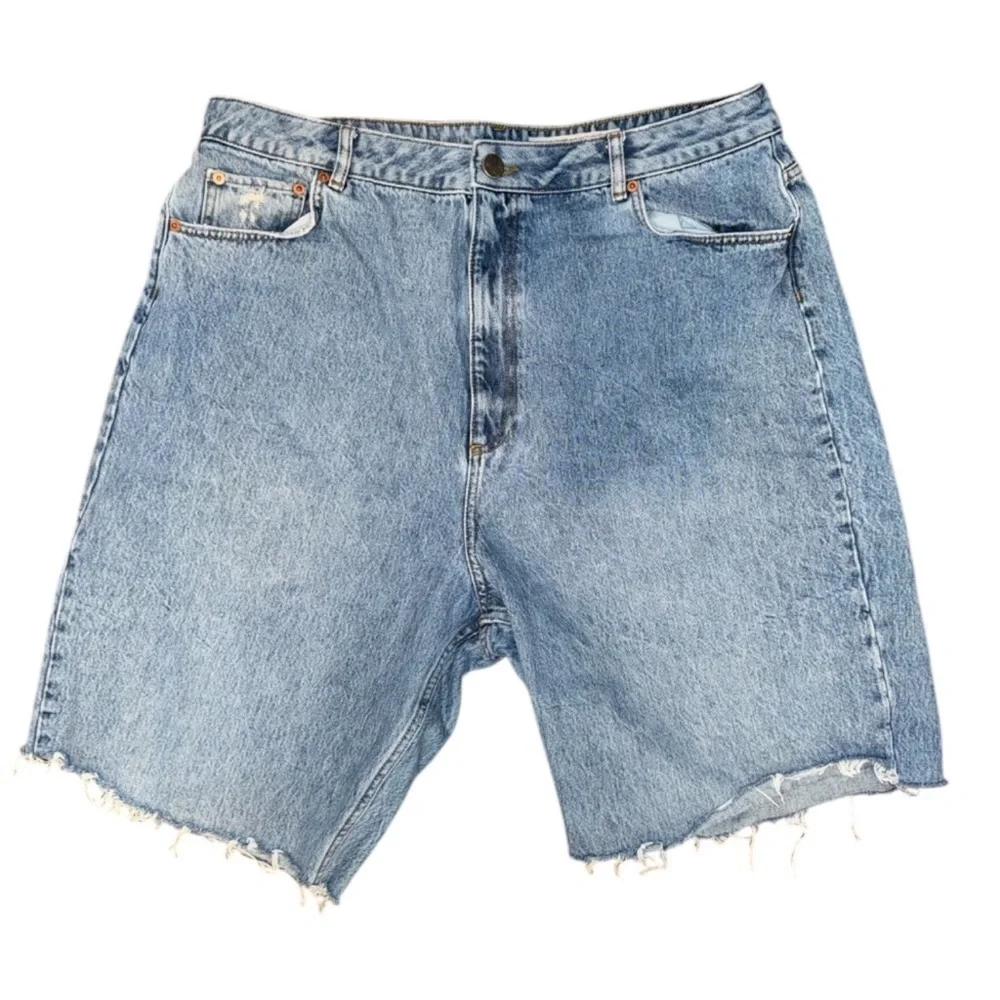 ASOS Washed Long Denim Jean Shorts